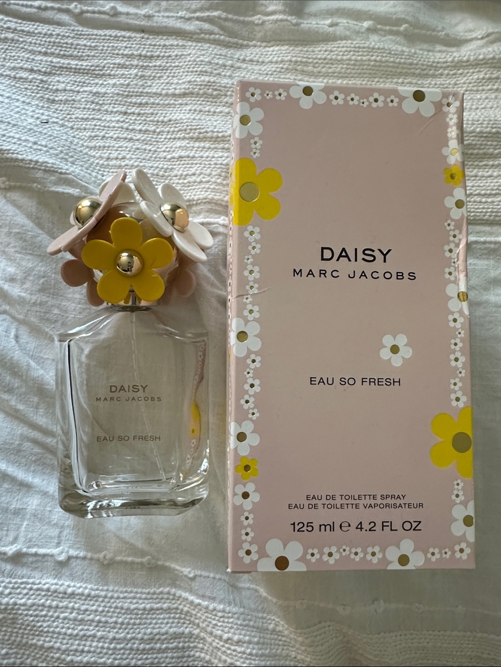 EMPTY Marc Jacobs Daisy Eau So Fresh - Pink & Yellow Floral Bottle 125ml